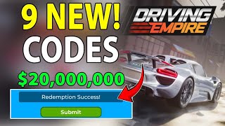 DRIVING EMPIRE CODES 2024  DRIVING EMPIRE CODES FOR MONEY  DRIVING EMPIRE NEW CODES [upl. by Yancy358]