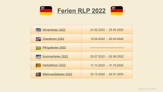 Ferien RLP 2022 [upl. by Aimaj962]