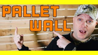 Pallet Wood Projects  How to make a Pallet Wall [upl. by Nodrog366]