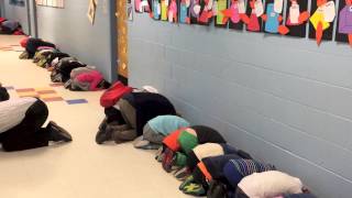 Witness a mock tornado drill at Hunter Elementary [upl. by Lapotin]