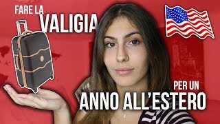 fare la VALIGIA per un ANNO ALLESTERO  exchange student 20192020  GiuLife [upl. by Hanako810]