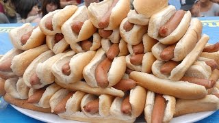 19 JUMBO Hot Dogs in 8 Minutes  Furious Pete [upl. by Marx250]