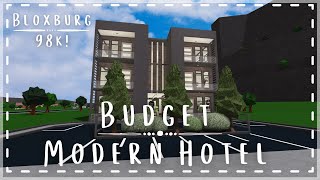 Budget Modern Hotel  98k  Speedbuild amp Tour  Roblox Bloxburg  Tapioca [upl. by Trebleda85]