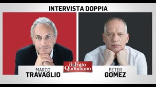 Peter Gomez amp Marco Travaglio l’intervista doppia i due direttori rispondono – il video [upl. by Anne-Corinne64]