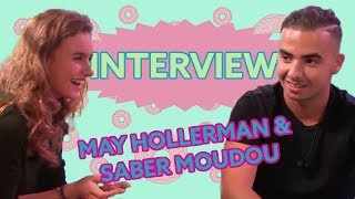 May Hollerman amp Saber Moudou zoenen soepel  Interview Club Hub [upl. by Dyana]