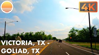 🇺🇸 Victoria Texas to Goliad Texas 🚘 An UltraHD 4K Real Time Driving Tour in Texas USA [upl. by Boote]