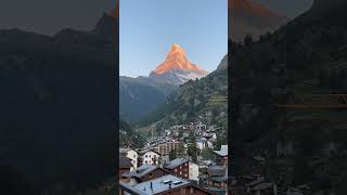 馬特洪峰日出脫皮秀 travel ktantravel swiss zermatt matterhorn sunrise [upl. by Camm157]