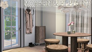 MODERN amp ELEGANT FAMILY HOME  Sims 4 CC Speed Build  DOWNLOAD LINK TRAYCCCC LINKS [upl. by Pugh]