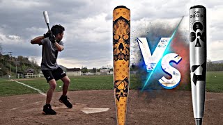 DeMarini VOODOO ONE vs DeMarini THE GOODS  BBCOR Bats [upl. by Plank]