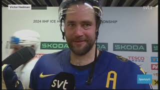 Herrarnas Ishockey VM i Ostrava 2024 Sportnytt 20 5 Sverige klart för Kvartsfinal [upl. by Nivk]