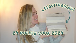 24 boeken die ik in 2024 ga lezen ✨📚  Leesuitdaging voor het nieuwe jaar [upl. by Adina184]