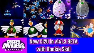 Chicken Invaders Universe BETA version  New CI2U in v1413 BETA with Rookie Skill [upl. by Henrie]