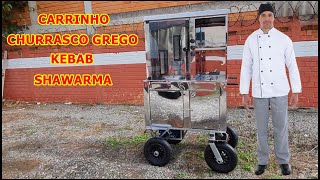 CARRINHO PARA CHURRASCO GREGO KEBAB SHAWARMA [upl. by Lleroj658]