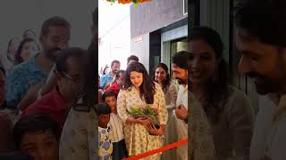 Anjana Jayaprakash 😍 Devu Beauty Salon amp Bridal Studio Opening youtubeshorts anjanajayaprakash [upl. by Leupold]