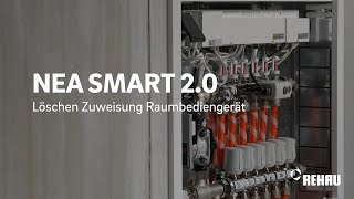 REHAU NEA SMART 20 Löschen der Zuweisung beim Raumbediengerät [upl. by Eirrek125]