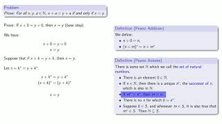 The Peano Axioms Cancellation [upl. by Sadowski]