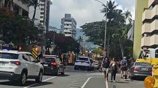 Honolulu fire department on scene structure fire [upl. by Gnem]