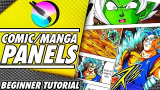 How to Make Manga Panels  Comic Tutorial for Beginners  Easy KRITA Beginner Friendly Guide [upl. by Enialem971]