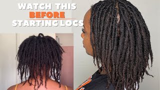 What To Know Before Starting Locs Two Strand Twist Starter Locs FINE 4C Hair LocJourney [upl. by Ahsotal]