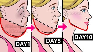 Get Rid Of DOUBLE CHIN amp FACE FAT🔥 10 MIN Routine to Slim Down Your Face Jawline [upl. by Cleaves]