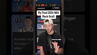 My Official NBA Mock Draft with TRADES [upl. by Leehar]