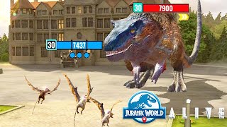 ALANKYDACTYLUS vs LORD LYTHRONAX JURASSIC WORLD ALIVE [upl. by Piselli948]