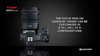 Canon EOS R  FOCUS RING  Customizaton [upl. by Ittak]