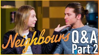 Neighbours QampA  Mavournee Hazel Piper Willis amp Travis Burns Tyler Brennan  Part 2 [upl. by Frech401]