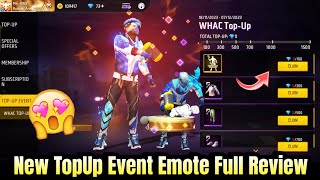 Free Fire New TopUp Event Full Review  FF New Topup Event Emote  Free Fire New TopUp Event Today [upl. by Couture]