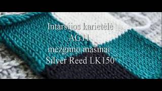 Intarsijos karietele mezgimo masinai LK150 [upl. by Melessa]