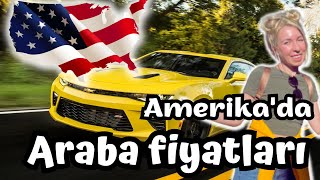 Vlog 1 AMERİKADA SPOR ARABA FİYATLARI RÖPORTAJLI amerikadayaşam vlog [upl. by Laemsi]