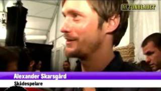 Alexander Skarsgård interview at New York Fashion Week 2008 in Swedish [upl. by Winfield898]