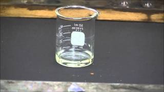 Potassium metal reacting with concentrated hydrochloric acid [upl. by Brader]