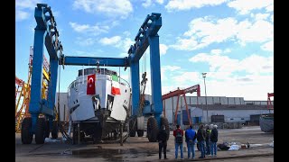 NEW MODERN TRAWLER YACHT from SES SHIPYARD Launching and Interior Walkthrough [upl. by Ssej97]