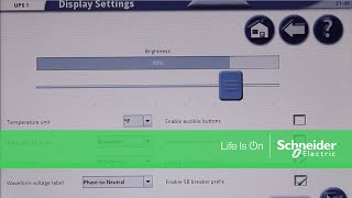 Configuring Display on APC Symmetra™ PX 250500 UPS  Schneider Electric Support [upl. by Oniratac]