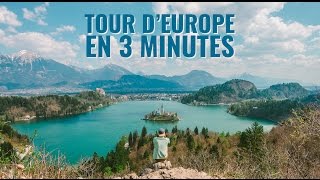 TOUR DEUROPE EN TRAIN EN 3 MINUTES INTERRAIL [upl. by Aerdnwahs689]