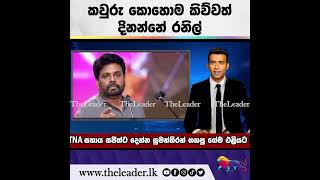 කවුරු කොහොම කිව්වත් දිනන්නේ රනිල් The Leader TV [upl. by Ayekam]