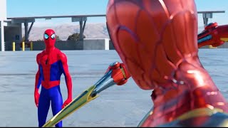 SPIDERMAN BATTLE FULL FIGHT  FFH vs SPIDERVERSE vs IRON SPIDER vs RAIMI amp MORE [upl. by Lledal]