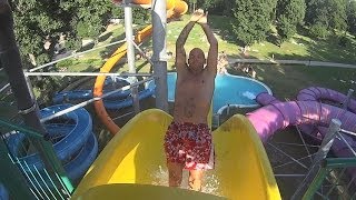 Scary Trick on the Water Slide [upl. by Raye444]