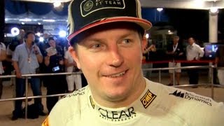 Kimi Raikkonen Interview after Abu Dhabi GP Win [upl. by Francois]