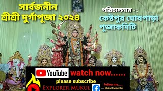 Durga Puja vlog 2024।kolkata kestopur ghoshpara।short video explorer mukultravelvideo [upl. by Halehs134]