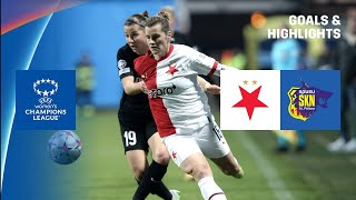 LAST MINUTE WINNER  Slavia Prague vs St Pölten Highlights UEFA Womens Champions League 202223 [upl. by Yremrej]