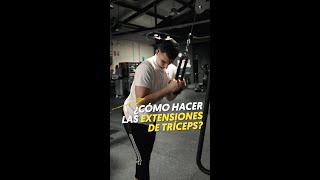 👉 Cómo hacer EXTENSIONES de TRÍCEPS correctamente ¡ERRORES COMUNES [upl. by Tiebout]