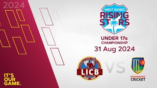 🔴 LIVE Leewards Islands v Windward Islands  CWI Men’s Under 17  50 Over Championships 2024 [upl. by Anileda754]