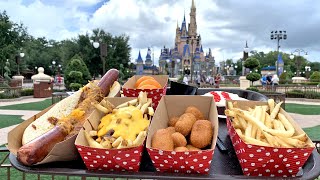 Caseys Corner Finally Reopens At Disneys Magic Kingdom  Hot Dogs For Lunch Updates amp More Fun [upl. by Aigroeg344]