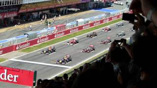 Formula 1 Spanish GP 2011 Start [upl. by Bornie410]