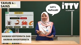 Lets Refresh Tahun 4 Sains  Haiwan Vertebrata dan Invertebrata [upl. by Auhsohey797]