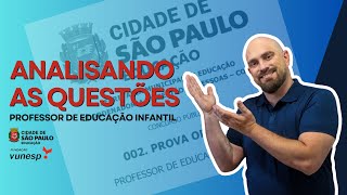 CORREÇÃO DAS QUESTÕES DO CONCURSO PEI  PREFEITURA DE SÃO PAULO  BANCA VUNESP  GABARITO [upl. by Eidda]