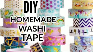 How to make a Washi Tape  Homemade Washi Tape  DIY Craft [upl. by Allissa]