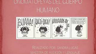 ACTIVIDAD Onomatopeyas del cuerpo humano [upl. by Iderf508]